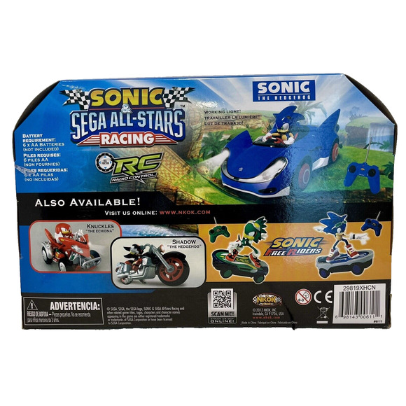 NKOK 2012 Sonic Sega All Stars & 2018 Shadow The Hedgehog Racing RC Cars LOT OF2 - Picture 2 of 16